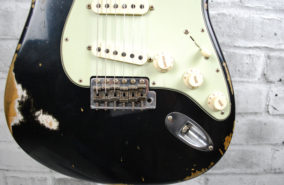 Fender Custom Shop Limited Edition 63 Strat Heavy Relic - Faded/Aged Black