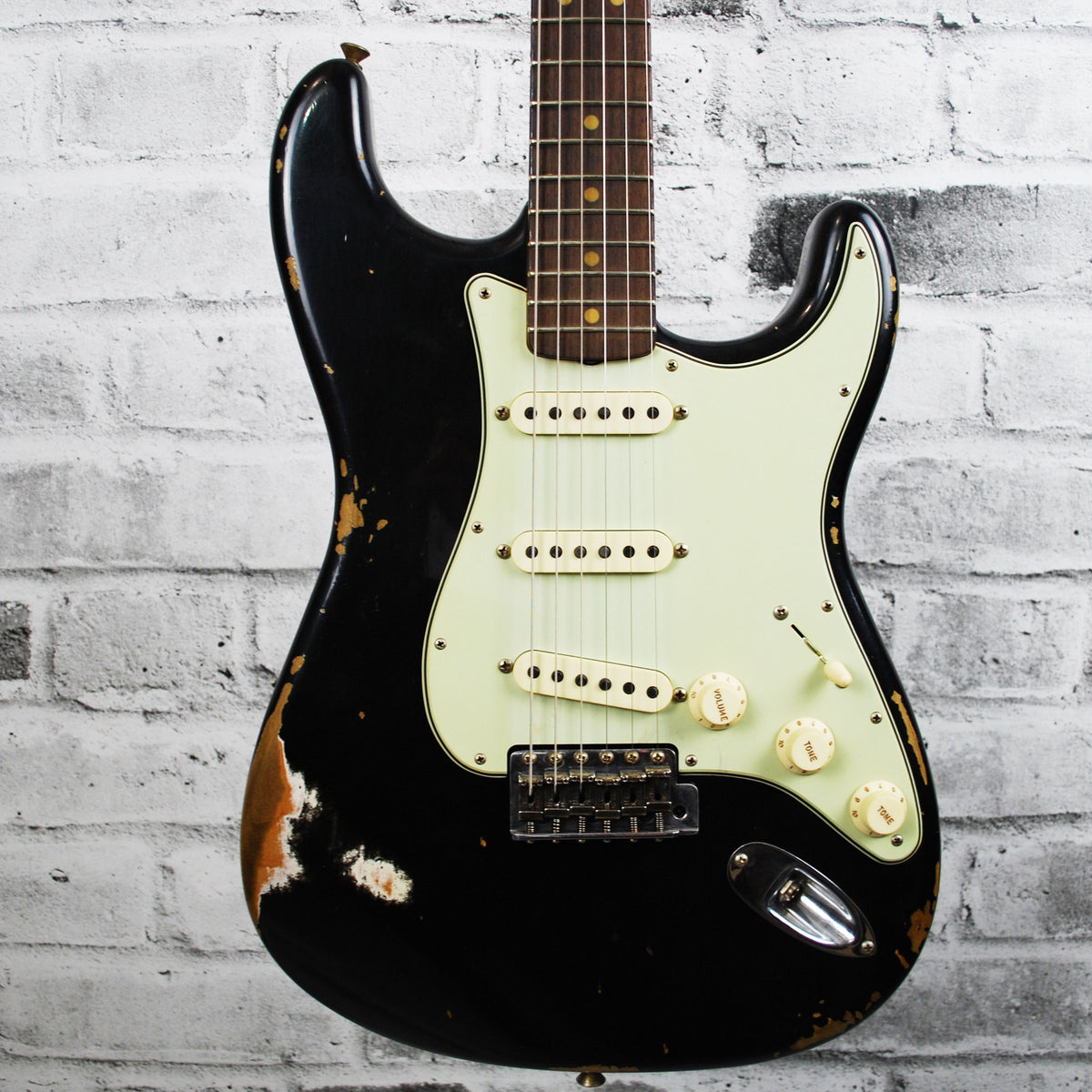 Fender Custom Shop Limited Edition 63 Strat Heavy Relic - Faded/Aged Black