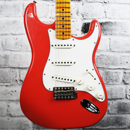 Fender Custom Shop 1965 Time Machine Journeyman Relic Stratocaster - Super Faded Fiesta Red with Maple Fingerboard