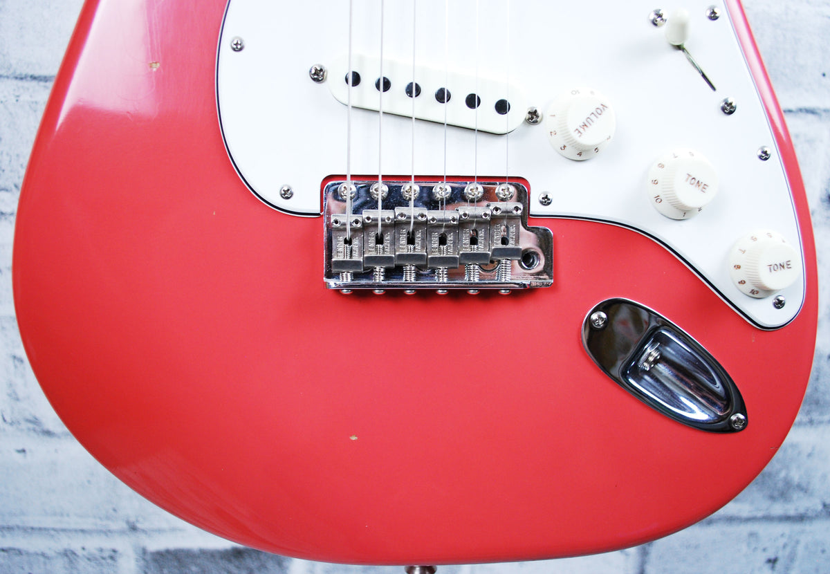 Fender Custom Shop 1965 Time Machine Journeyman Relic Stratocaster - Super Faded Fiesta Red with Maple Fingerboard