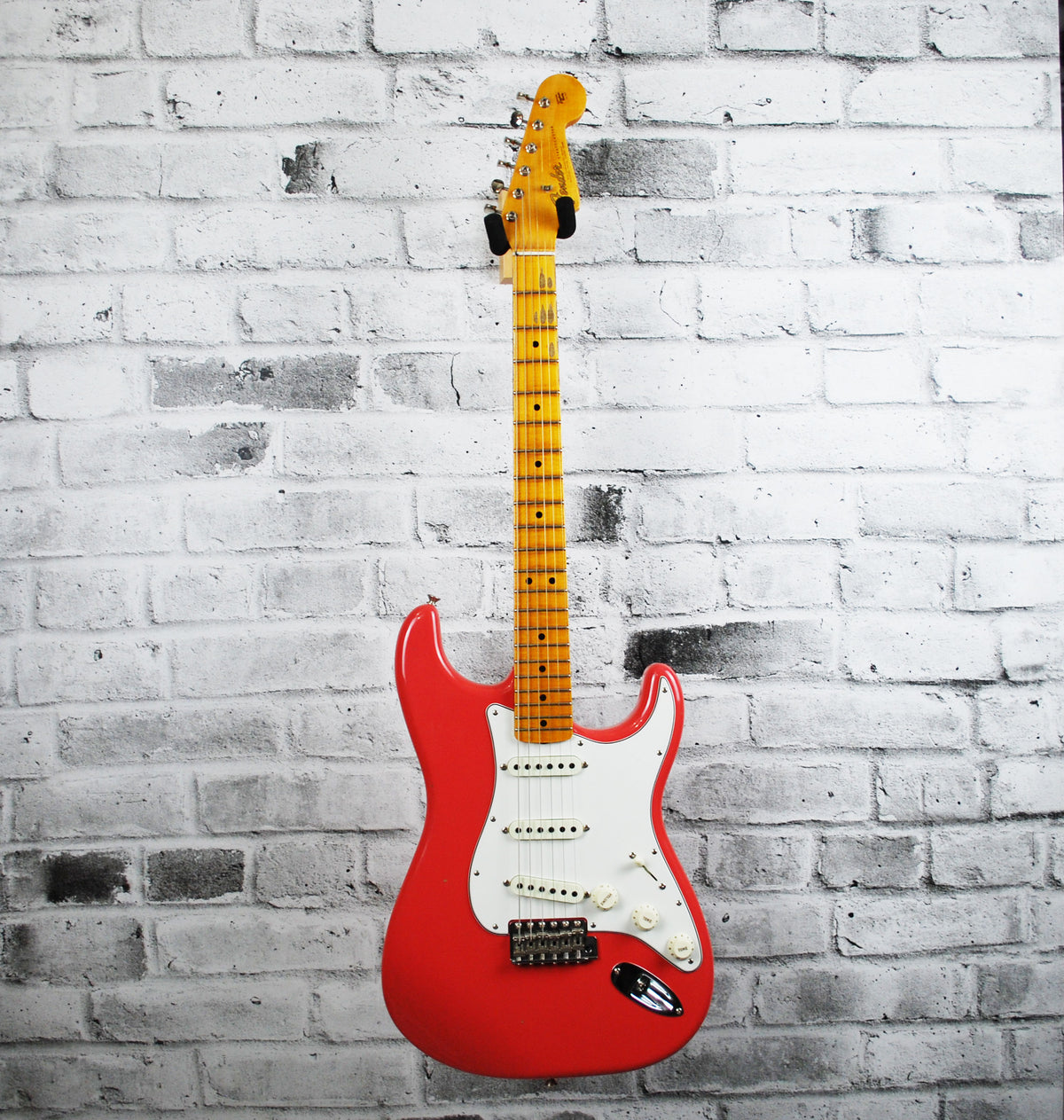 Fender Custom Shop 1965 Time Machine Journeyman Relic Stratocaster - Super Faded Fiesta Red with Maple Fingerboard