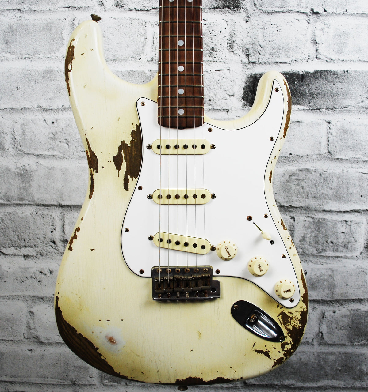 Fender 1967 HEAVY RELIC® STRATOCASTER - Aged Olympic White