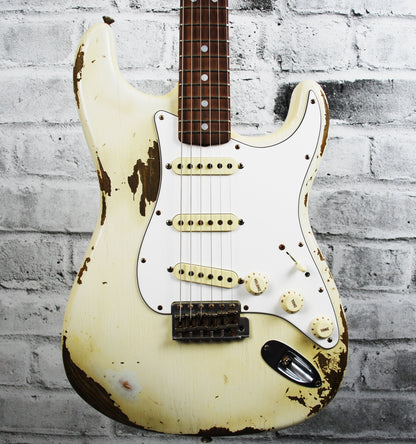 Fender 1967 HEAVY RELIC® STRATOCASTER - Aged Olympic White