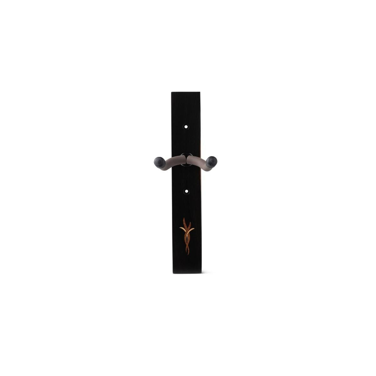 Taylor Bouquet Guitar Hanger - Ebony, Wood Inlay