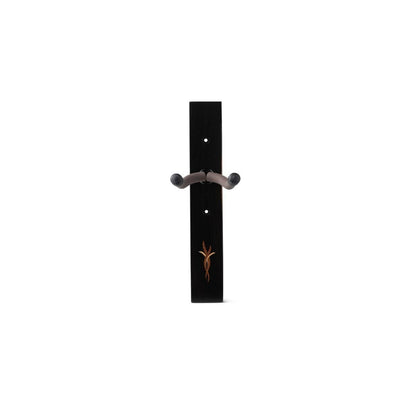 Taylor Bouquet Guitar Hanger - Ebony, Wood Inlay
