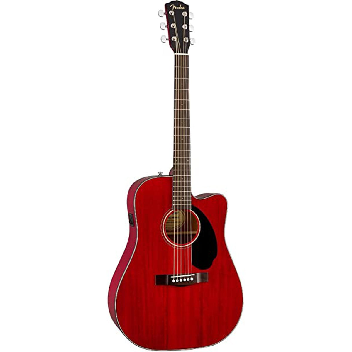 Fender Classic Design Series CD-60SCE All-Mahogany Cutaway Dreadnought Acoustic-Electric Guitar - Cherry
