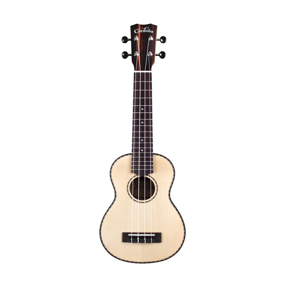 Cordoba 21S Soprano Ukuele with Spruce & Striped Ebony