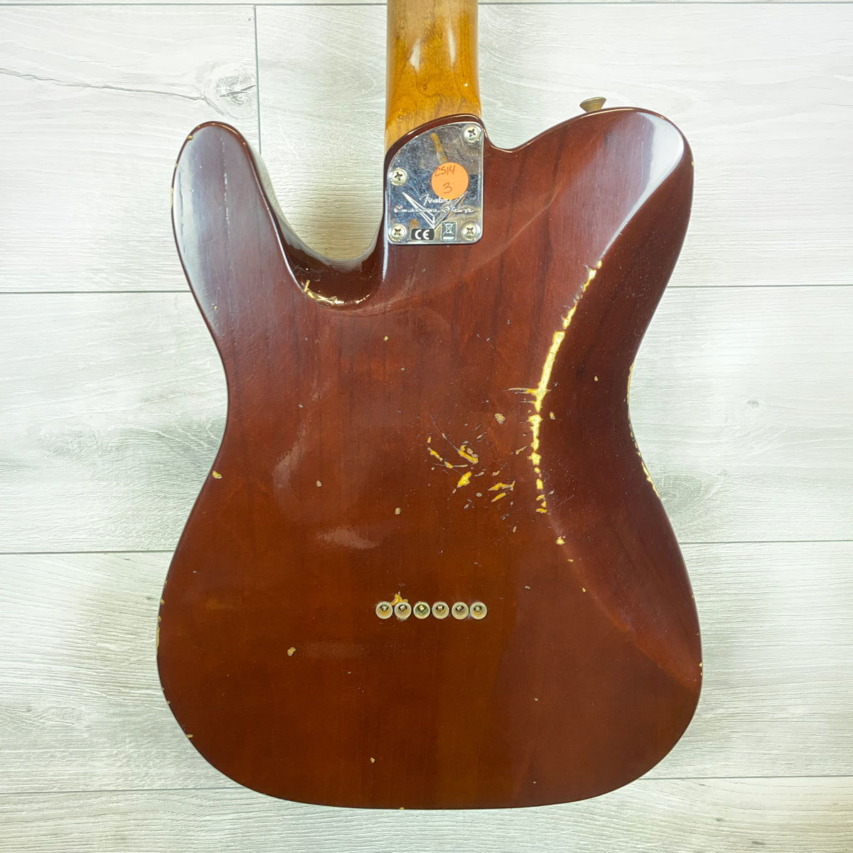 FENDER Custom Shop S6 American Custom Relic-Style Telecaster Maple Neck - Aged Daphne Blue