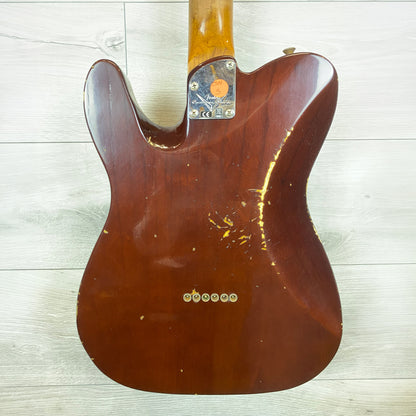 FENDER Custom Shop S6 American Custom Relic-Style Telecaster Maple Neck - Aged Daphne Blue