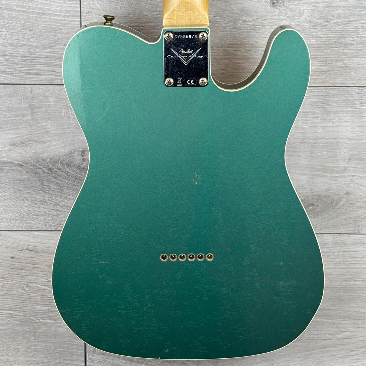 FENDER Custom Shop 1965 Telecaster Custom Left Hand Journeyman MN, Aged Sherwood Metallic