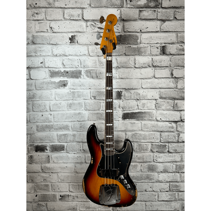Fender Custom Shop Limited Edition Custom Jazz Bass Heavy Relic, Round-Lam Rosewood Fingerboard, Faded Aged 3-Color Sunburst