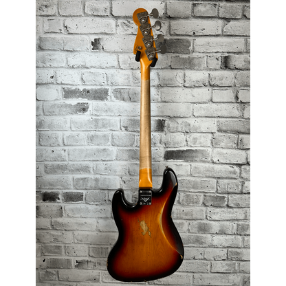 Fender Custom Shop Limited Edition Custom Jazz Bass Heavy Relic, Round-Lam Rosewood Fingerboard, Faded Aged 3-Color Sunburst