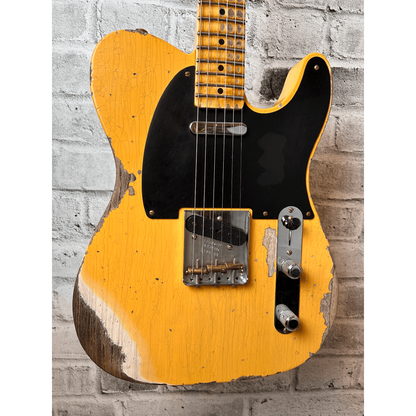 Fender Custom Shop 1950 Double Esquire Heavy Relic, 1-Piece Rift Sawn Maple Neck, Aged Nocaster Blonde