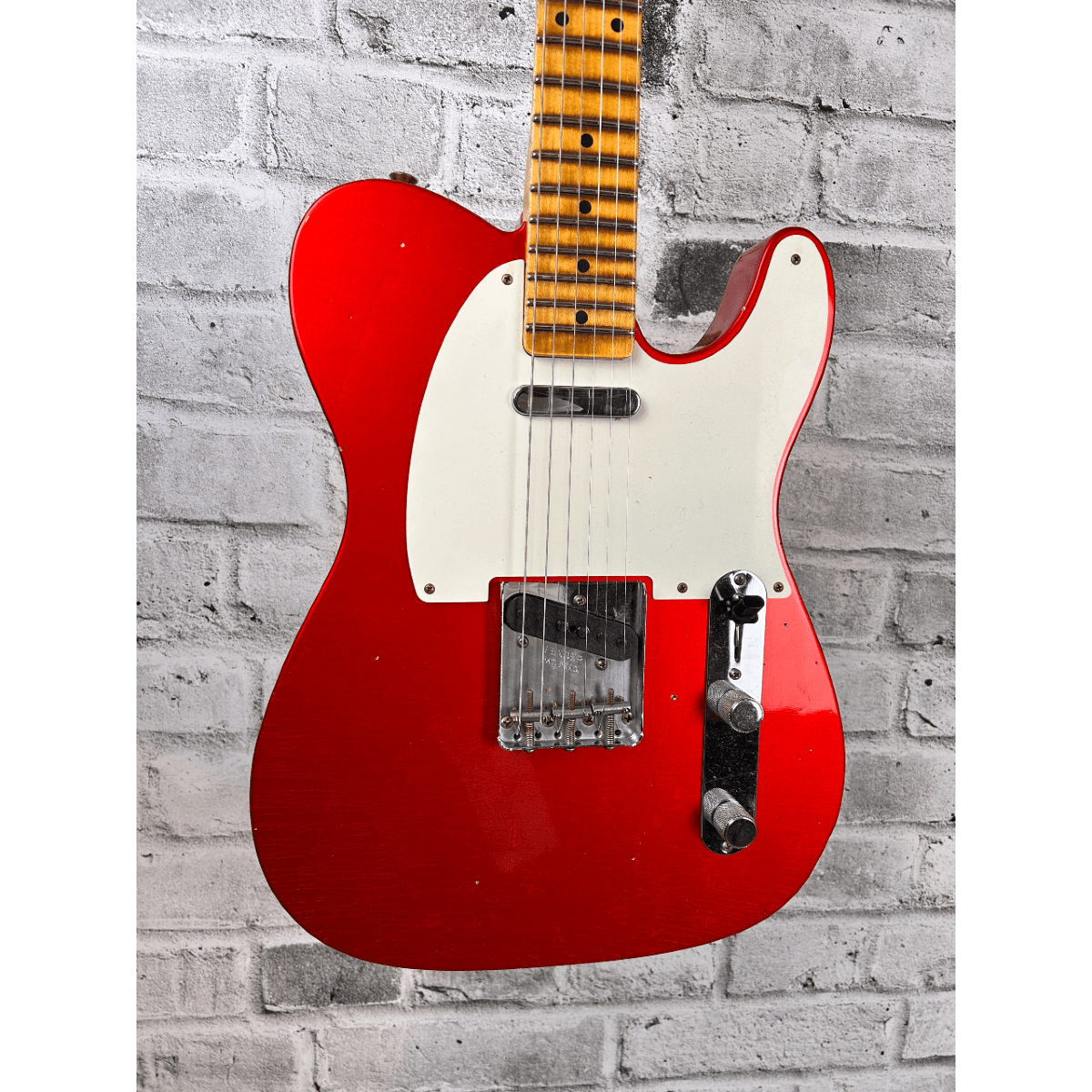 Fender Custom Shop 1957 Telecaster Journeyman Relic, 1-Piece Quartersawn Maple Neck, Aged Candy Tangerine