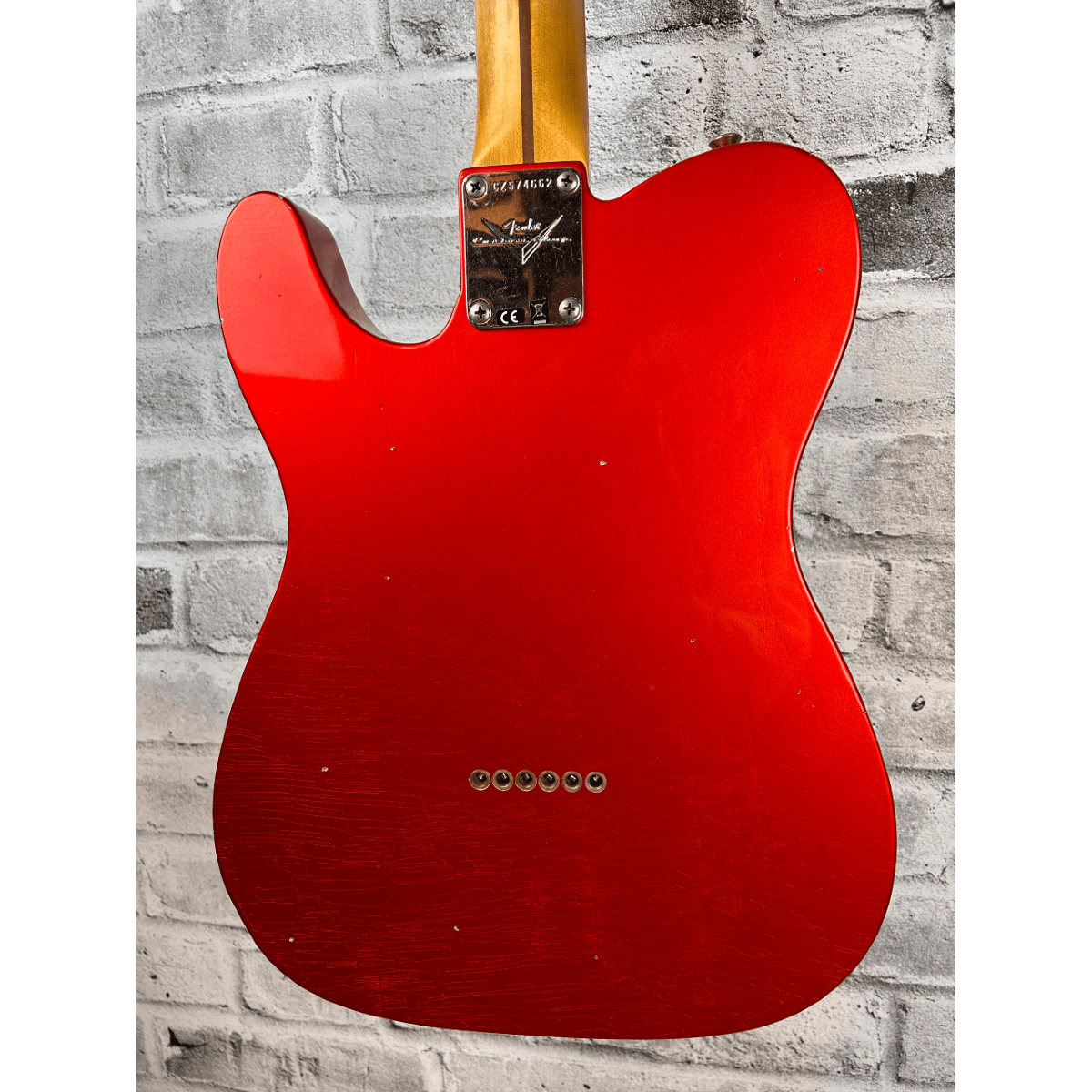 Fender Custom Shop 1957 Telecaster Journeyman Relic, 1-Piece Quartersawn Maple Neck, Aged Candy Tangerine