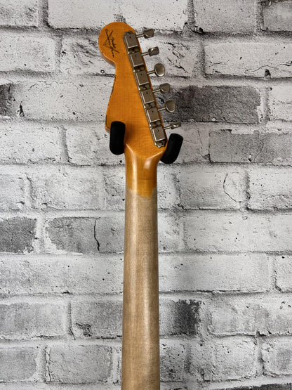 Fender Custom Shop 1960 Stratocaster Heavy Relic, Rosewood Fingerboard, Aged Black over 3-Color Sunburst
