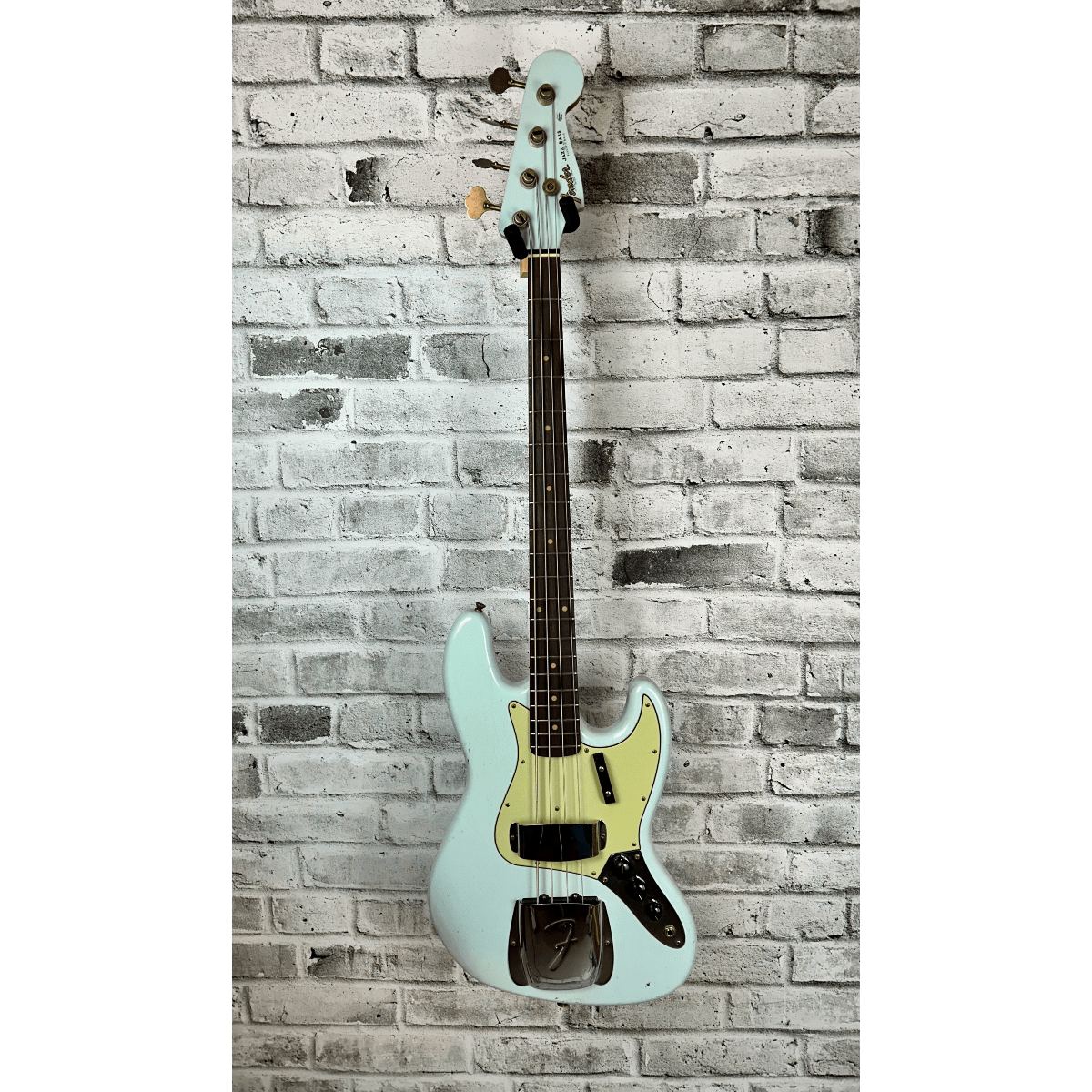 Fender Custom Shop 1963 Jazz Bass Journeyman Relic, Rosewood Fingerboard, Faded Aged Sonic Blue