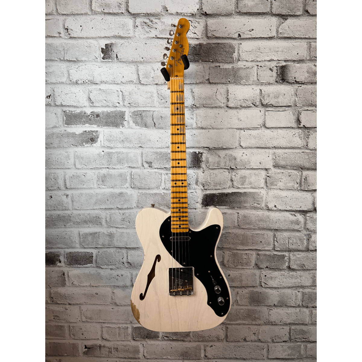 Fender Custom Shop Limited Edition Nocaster Thinline Relic, 1-Piece Quartersawn Maple Neck, Aged White Blonde
