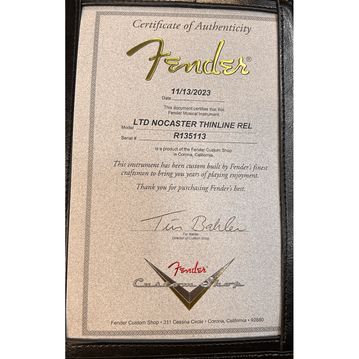 Fender Custom Shop  Limited Edition Nocaster Thinline Relic, 1-Piece Quartersawn Maple Neck, Aged 2-Color Sunburst