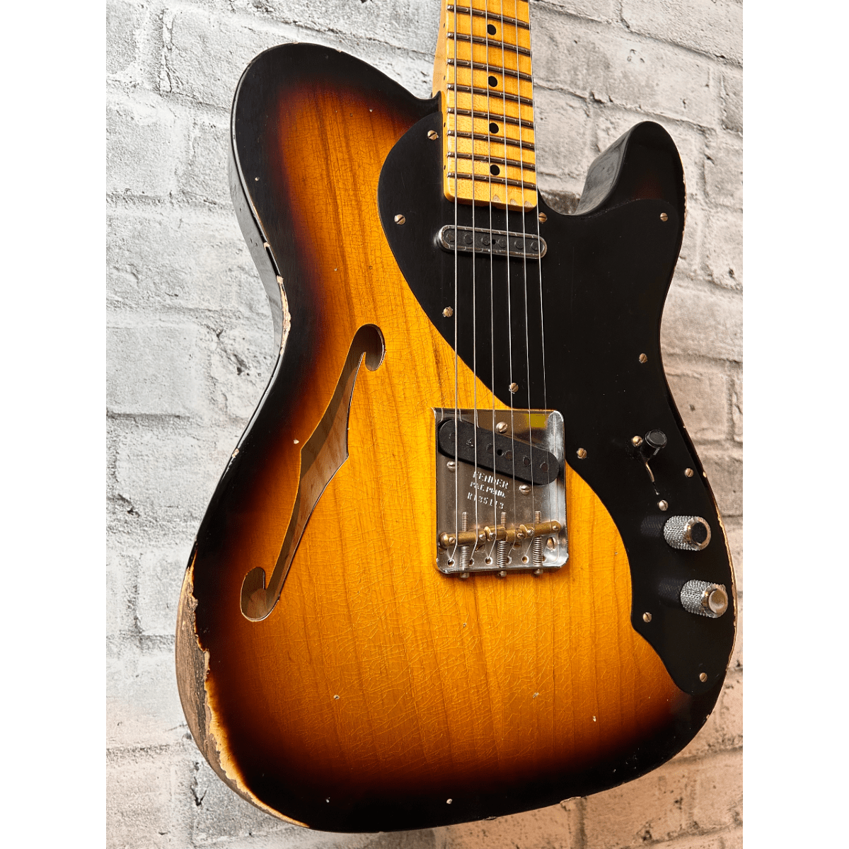 Fender Custom Shop  Limited Edition Nocaster Thinline Relic, 1-Piece Quartersawn Maple Neck, Aged 2-Color Sunburst