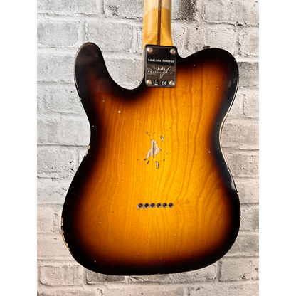 Fender Custom Shop  Limited Edition Nocaster Thinline Relic, 1-Piece Quartersawn Maple Neck, Aged 2-Color Sunburst