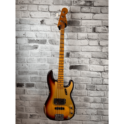 Fender Custom Shop  Limited Edition 1959 Precision Bass Special Relic, Quartersawn Maple Neck, Chocolate 3-Color Sunburst