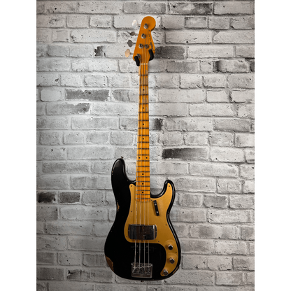Fender Custom Shop Limited Edition 1959 Precision Bass Special Relic, Quartersawn Maple Neck, Aged Black