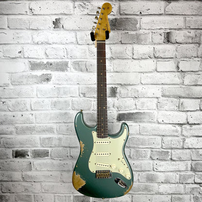 Fender Custom Shop  Limited Edition 1964 L-Series Stratocaster Heavy Relic, 3A Rosewood Fingerboard, Aged Sherwood Green Metallic