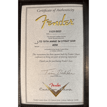 Fender Custom Shop Limited Edition 70th Anniversary 1954 Stratocaster Super Heavy Relic, Wide-Fade 2-Color Sunburst