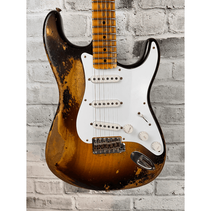 Fender Custom Shop Limited Edition 70th Anniversary 1954 Stratocaster Super Heavy Relic, Wide-Fade 2-Color Sunburst