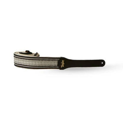 Taylor Guitars Jacquard Cotton 2''  Guitar Strap - White/Black