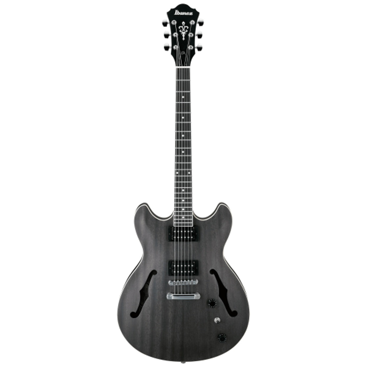 Ibanez Artcore AS53 Hollow Body Guitar - Transparent Black Flat
