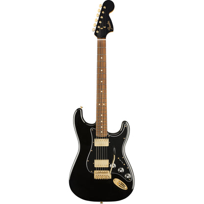 Fender Limited Edition Mahogany Blacktop Stratocaster, Pau Ferro Fingerboard - Black with Gold Hardware