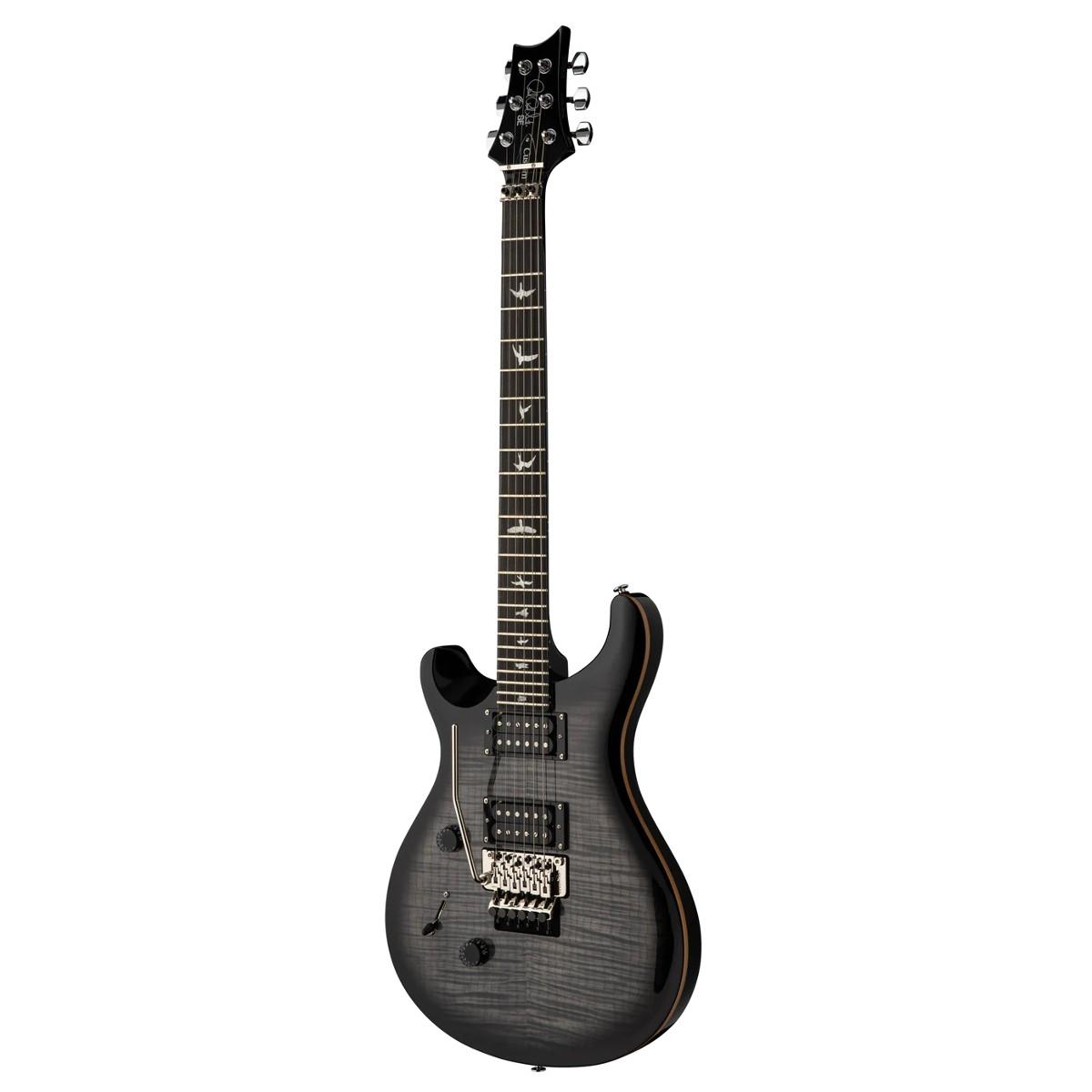 PRS SE Custom 24 Floyd Left-handed Electric Guitar - Charcoal Burst