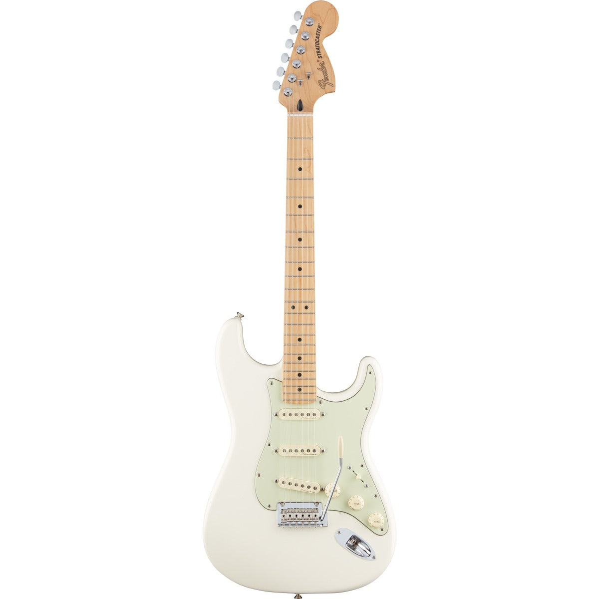 Fender Deluxe Roadhouse Stratocaster, Maple Fingerboard - Olympic White