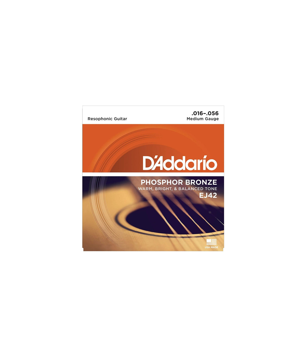 D'Addario EJ42 Resophonic Phosphor Bronze Acoustic Strings Gauge (16-56)