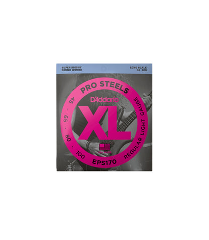 D'Addario EPS170 - ProSteels Long Scale Bass Strings Light Gauge (45-100)