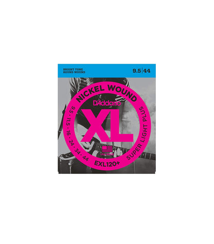 D'Addario EXL120+ Nickel Wound Electric Guitar Strings Super Light Plus Gauge (9.5-44)