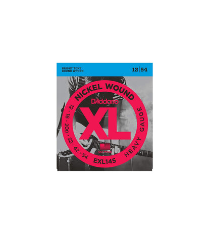 D'Addario EXL145 Nickel Wound Electric Guitar Strings Heavy Gauge (12-54)