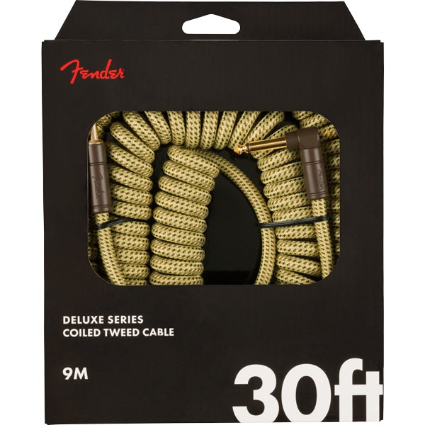 Fender Deluxe Coil Cable, 30' - Tweed