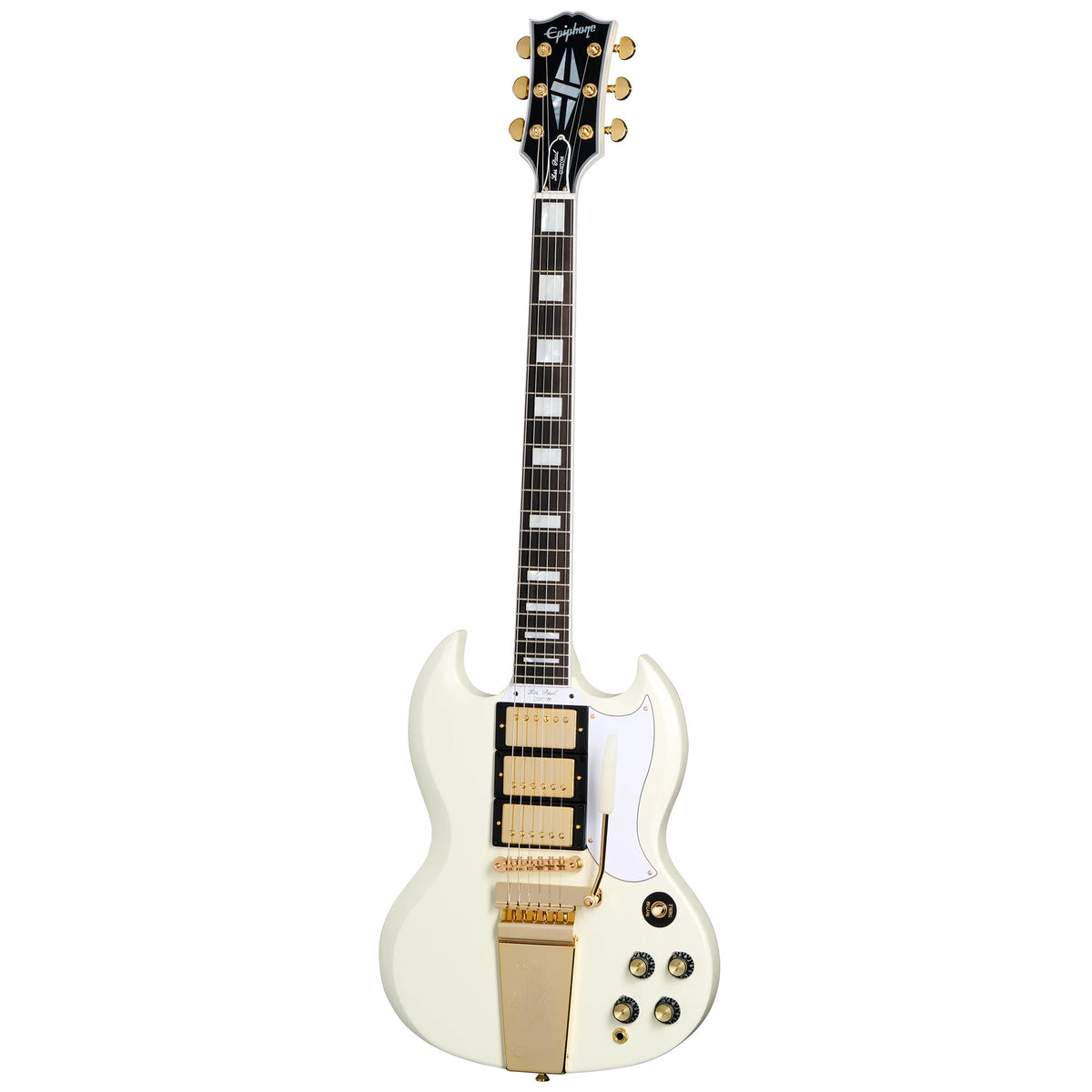 EPIPHONE IGC 1963 Les Paul SG Custom With Maestro Vibrola, Classic White