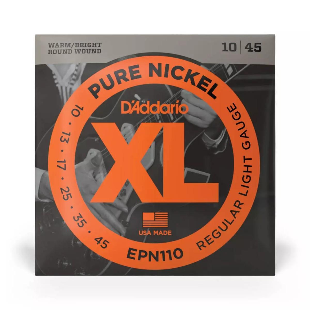 D'Addario EPN110 - Pure Nickel Round Wound REG. LIGHT 10-45