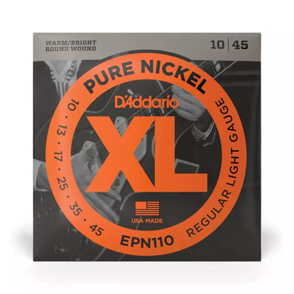 D'Addario EPN110 - Pure Nickel Round Wound REG. LIGHT 10-45