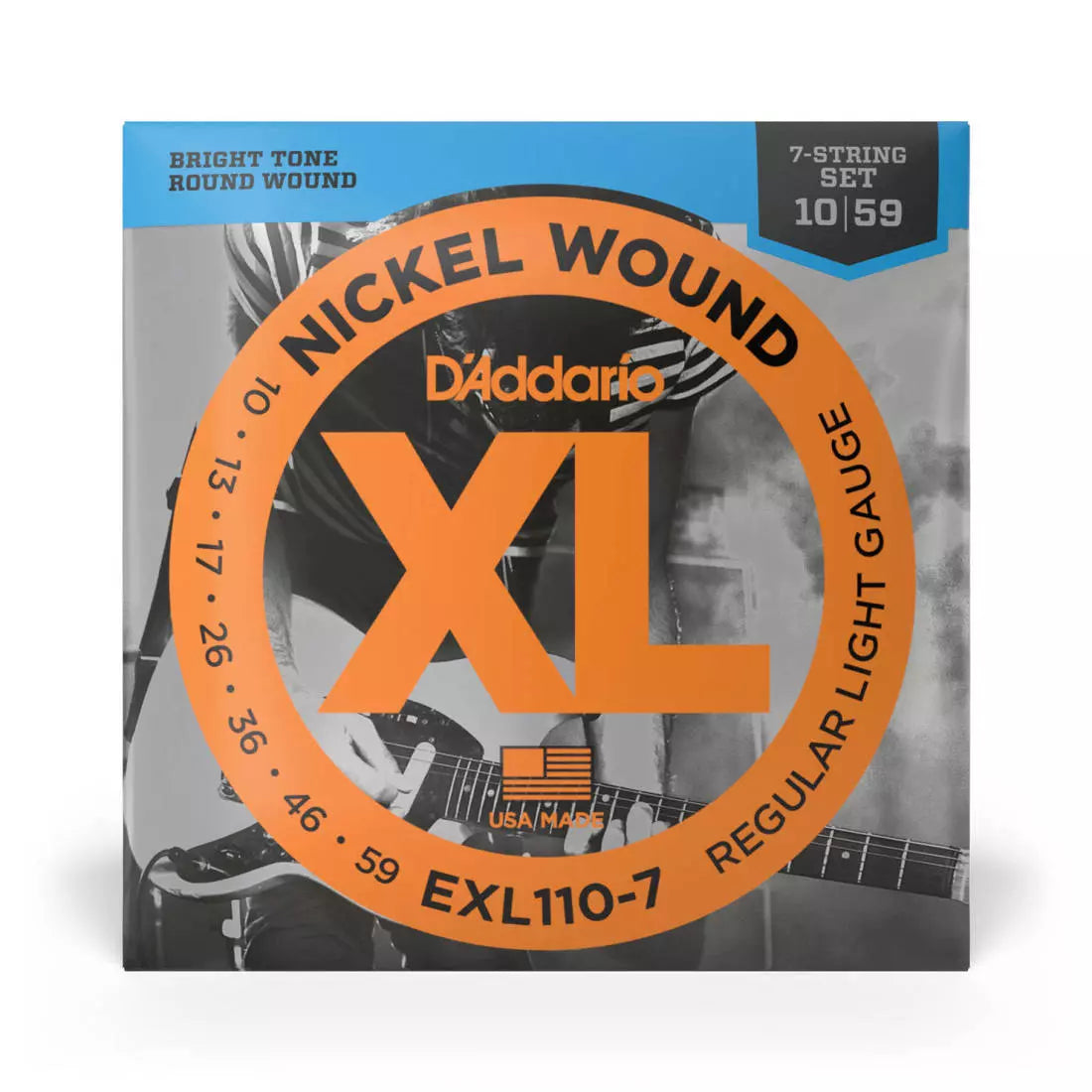 D'Addario EXL110-7 - Nickel Wound REG. LIGHT 7-STRING 10-59