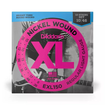 D'Addario EXL150 - Nickel Wound 12-STRING SUPER LIGHT 10-46