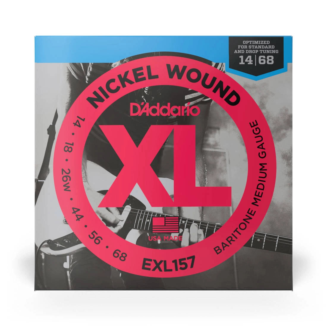 D'Addario EXL157 Nickel Wound, Baritone Medium, 14-68