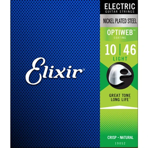 Elixir Electric Guitar Strings with OPTIWEB Coating, Light (.010-.046)