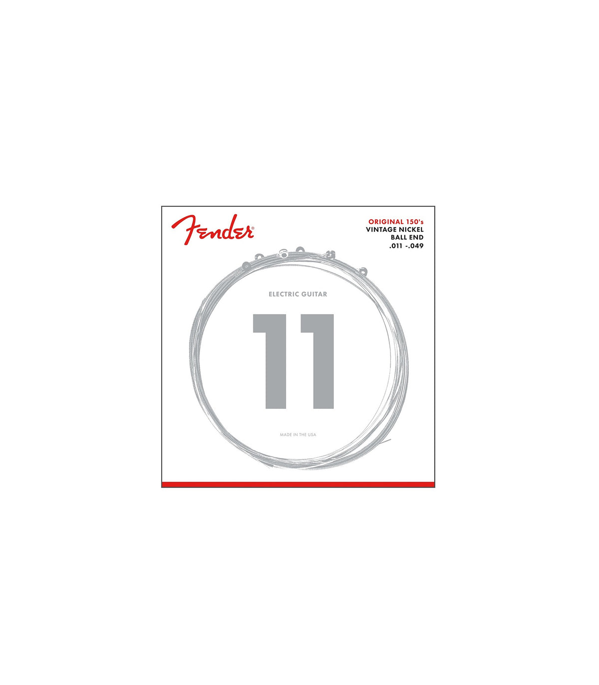 Fender 150M Pure Nickel Guitar Strings Medium Gauge (11-49)