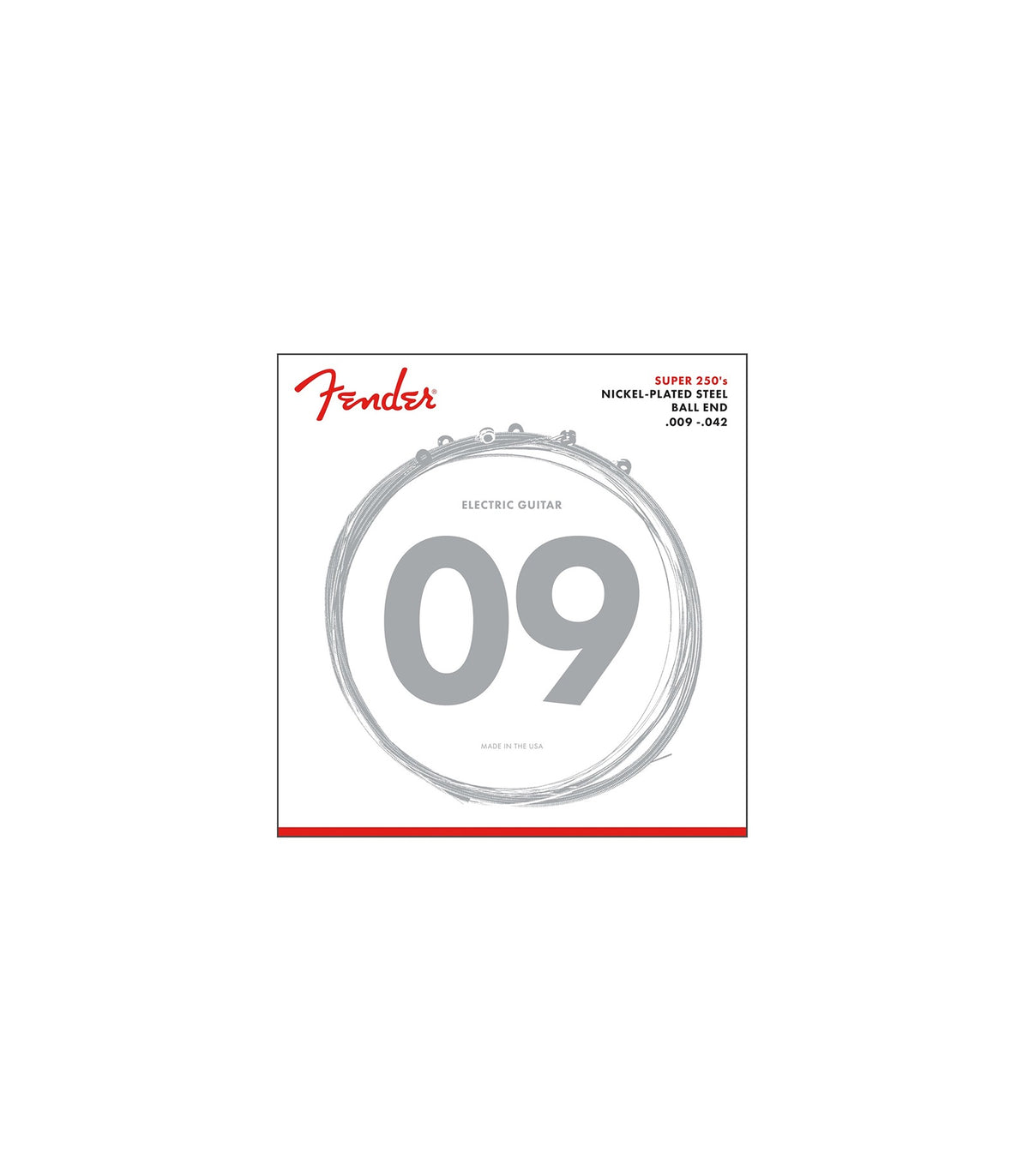 Fender 250L Nickel-Plated Steel Guitar Strings Light Gauge (9-42)