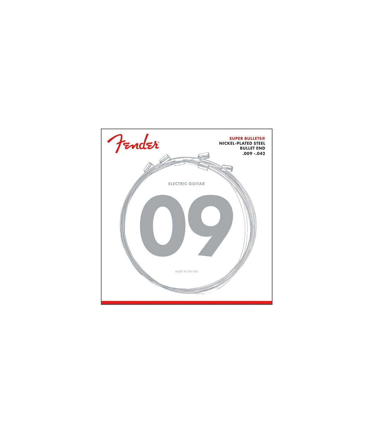 Fender 3250L Super Bullets Guitar Strings Light Gauge (9-42)
